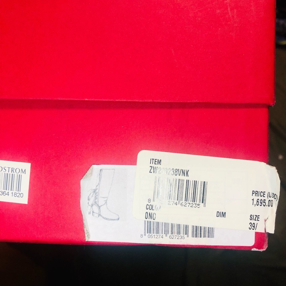 Valentino Leather Knee-High Riding Boots - Picture 9 of 9